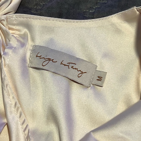 Sexy Satin Wrap Top - Picture 6 of 7